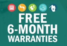Free 6-month home warranties with your home inspection